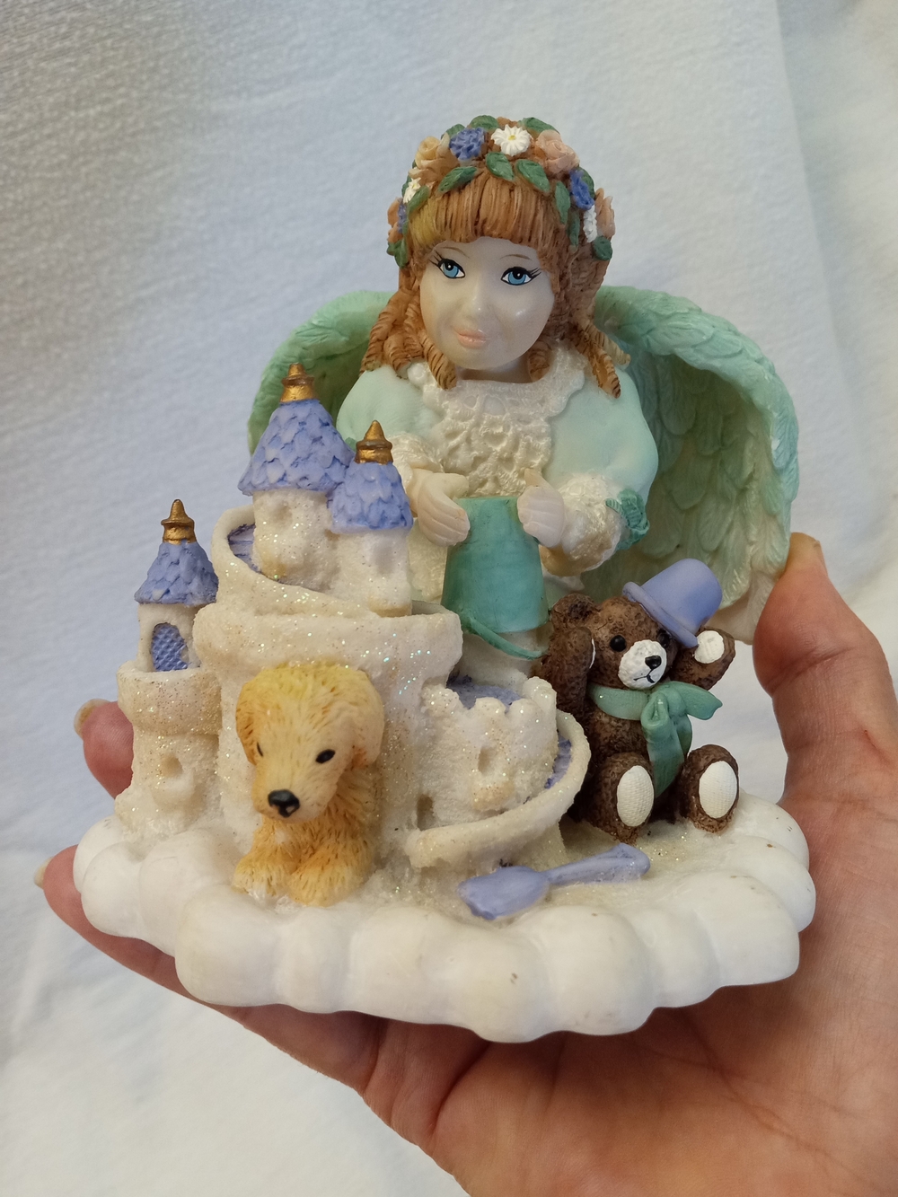 HEAVEN'S LITTLE HELPERS "SANDY'S SANDCASTLE" 1999 Angel Originals Collectible